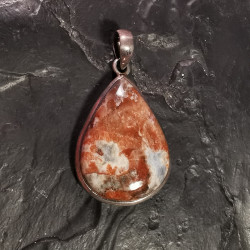 Satellit Stone du Groënland - Pendentif monté en argent 3
